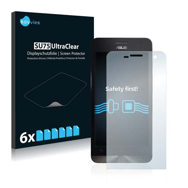 6x Savvies SU75 Screen Protector for Asus ZenFone 5 A501CG