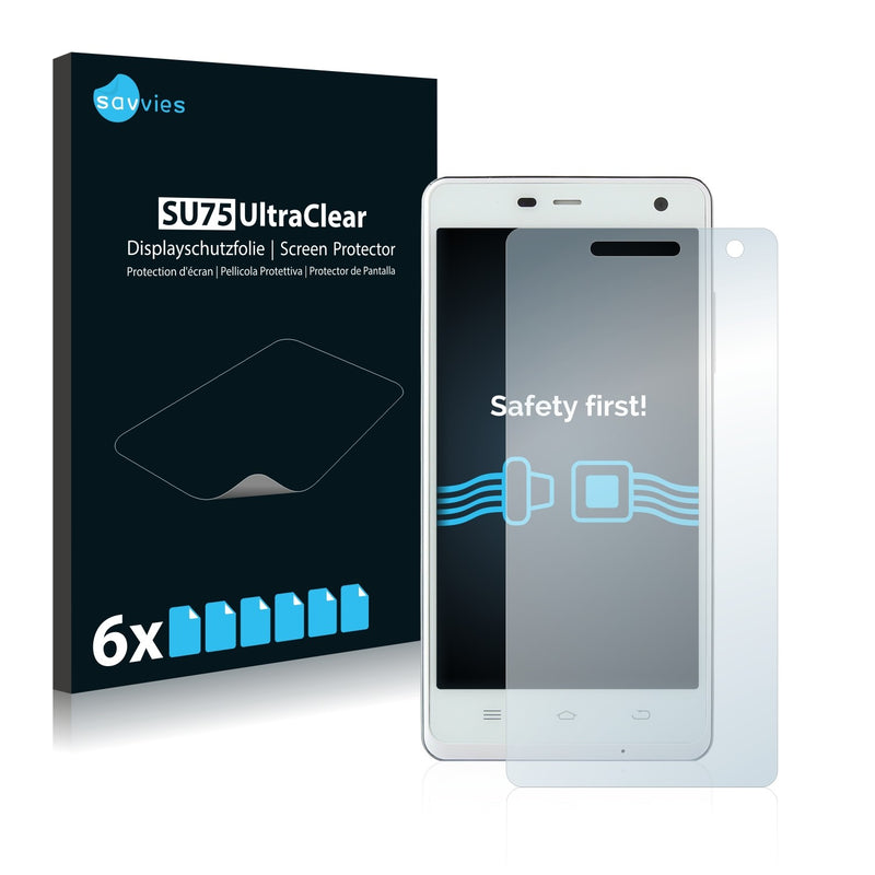 6x Savvies SU75 Screen Protector for THL 5000