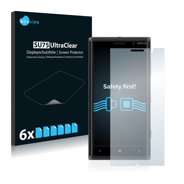 6x Savvies SU75 Screen Protector for Nokia Lumia 830