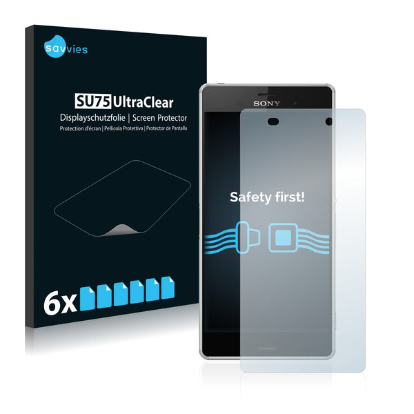 6x Savvies SU75 Screen Protector for Sony Xperia Z3v