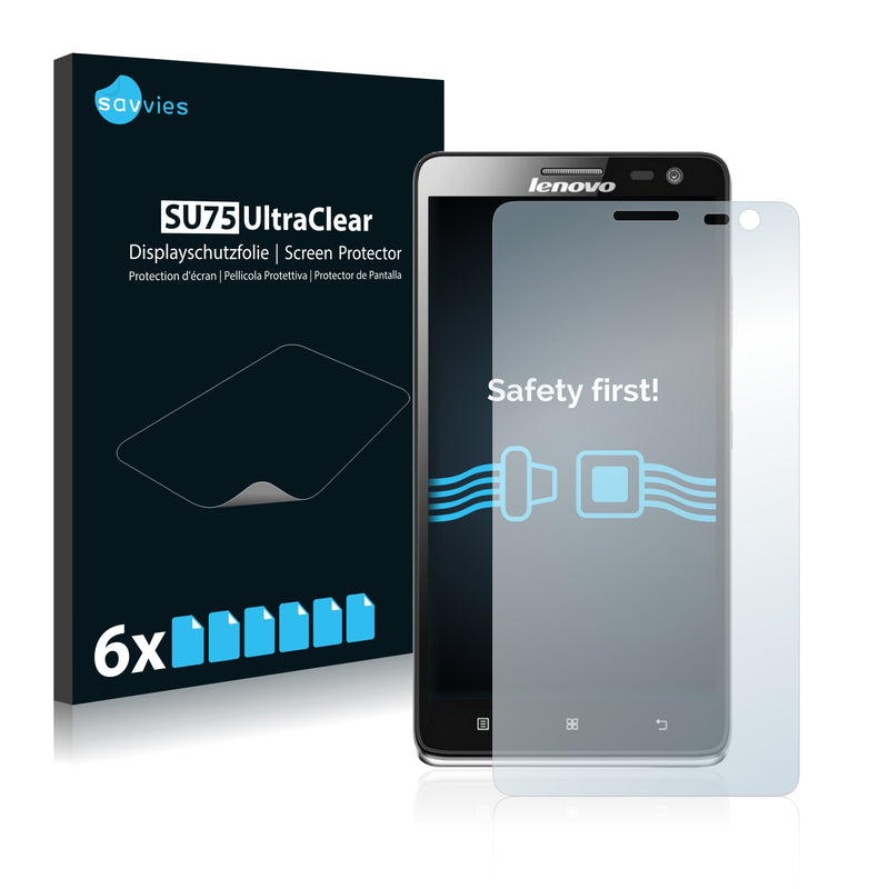 6x Savvies SU75 Screen Protector for Lenovo S856