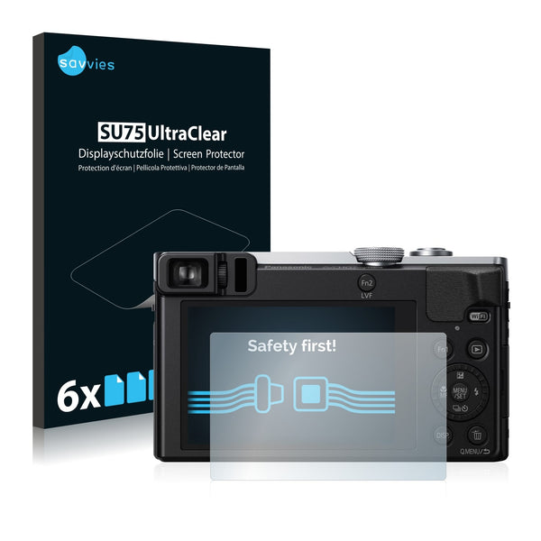 6x Savvies SU75 Screen Protector for Panasonic Lumix DMC-TZ71