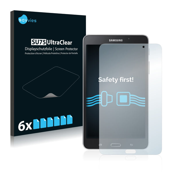 6x Savvies SU75 Screen Protector for Samsung Galaxy Tab 4 NOOK (7.0)