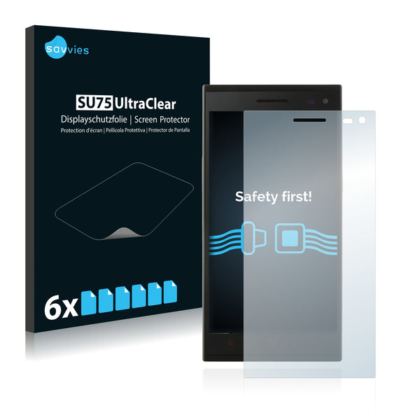 6x Savvies SU75 Screen Protector for Elephone P2000c