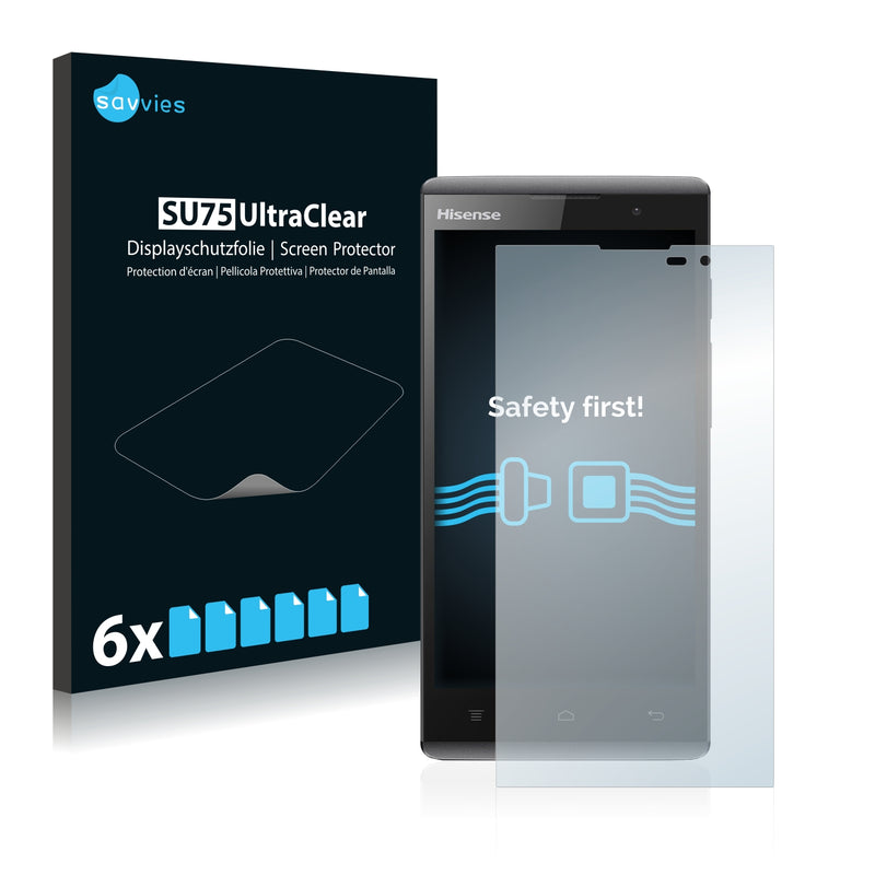 6x Savvies SU75 Screen Protector for Hisense Sero 5 L691