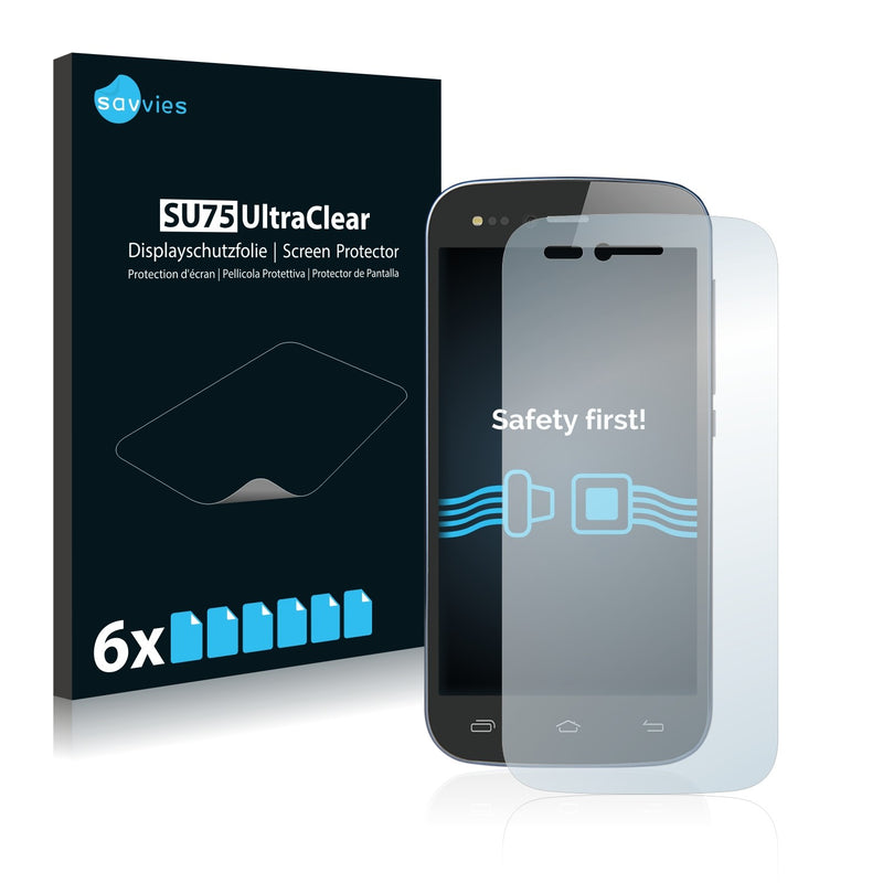 6x Savvies SU75 Screen Protector for Prestigio Grace X3