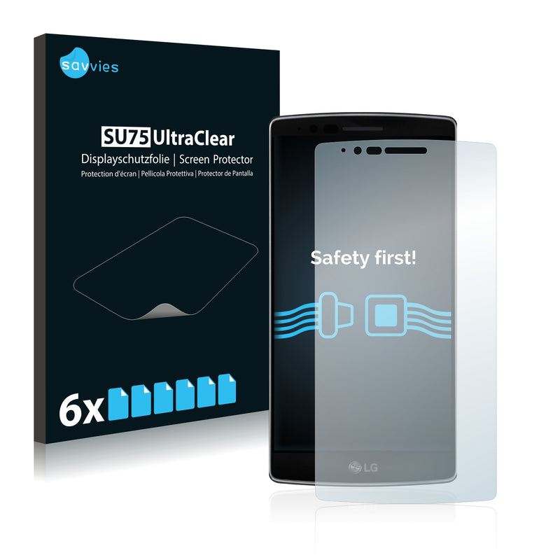 6x Savvies SU75 Screen Protector for LG G Flex 2