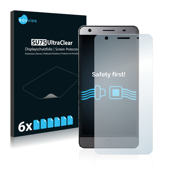 6x Savvies SU75 Screen Protector for Elephone P7000