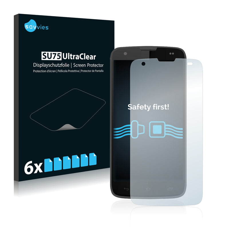 6x Savvies SU75 Screen Protector for Yezz Andy C5VP