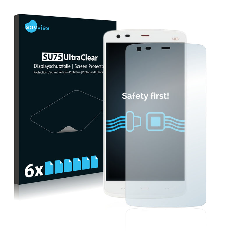 6x Savvies SU75 Screen Protector for Kingzone Z1