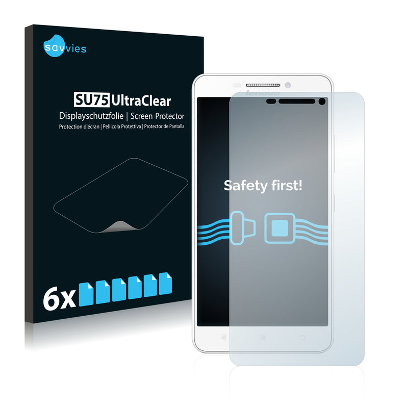 6x Savvies SU75 Screen Protector for Lenovo A5000