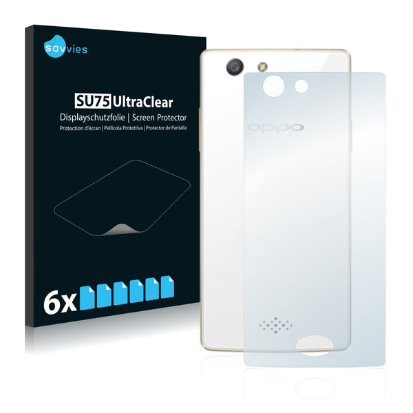 6x Savvies SU75 Screen Protector for Oppo A31 (Back)