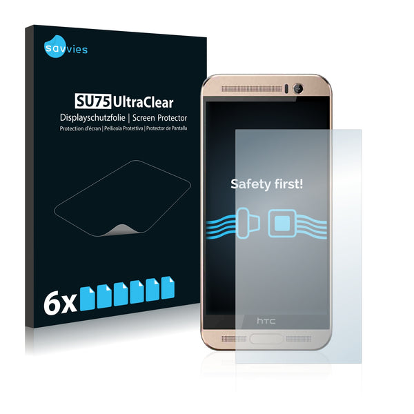 6x Savvies SU75 Screen Protector for HTC One ME