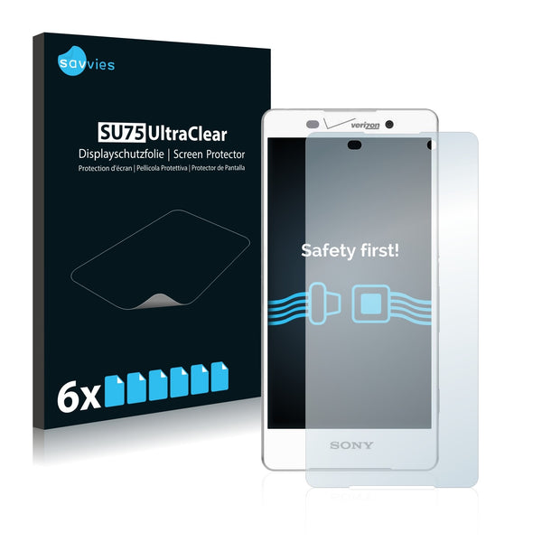 6x Savvies SU75 Screen Protector for Sony Xperia Z4v