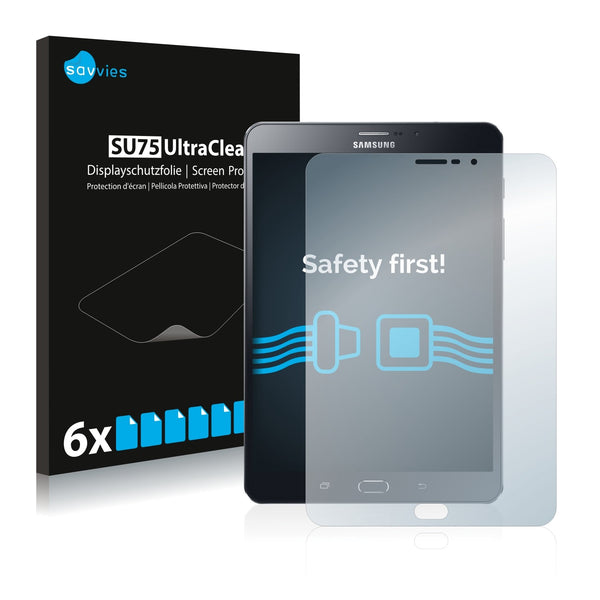 6x Savvies SU75 Screen Protector for Samsung Galaxy Tab S2 8.0 (LTE)