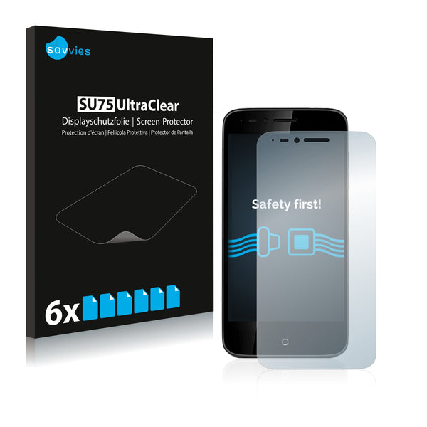 6x Savvies SU75 Screen Protector for Alcatel One Touch Conquest