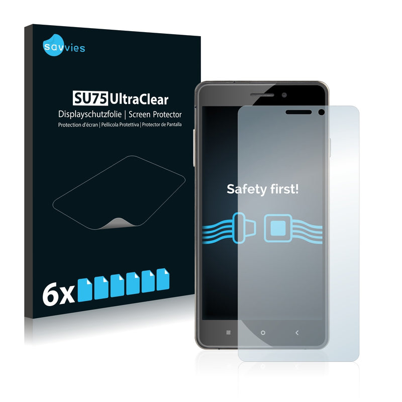 6x Savvies SU75 Screen Protector for Oukitel U2