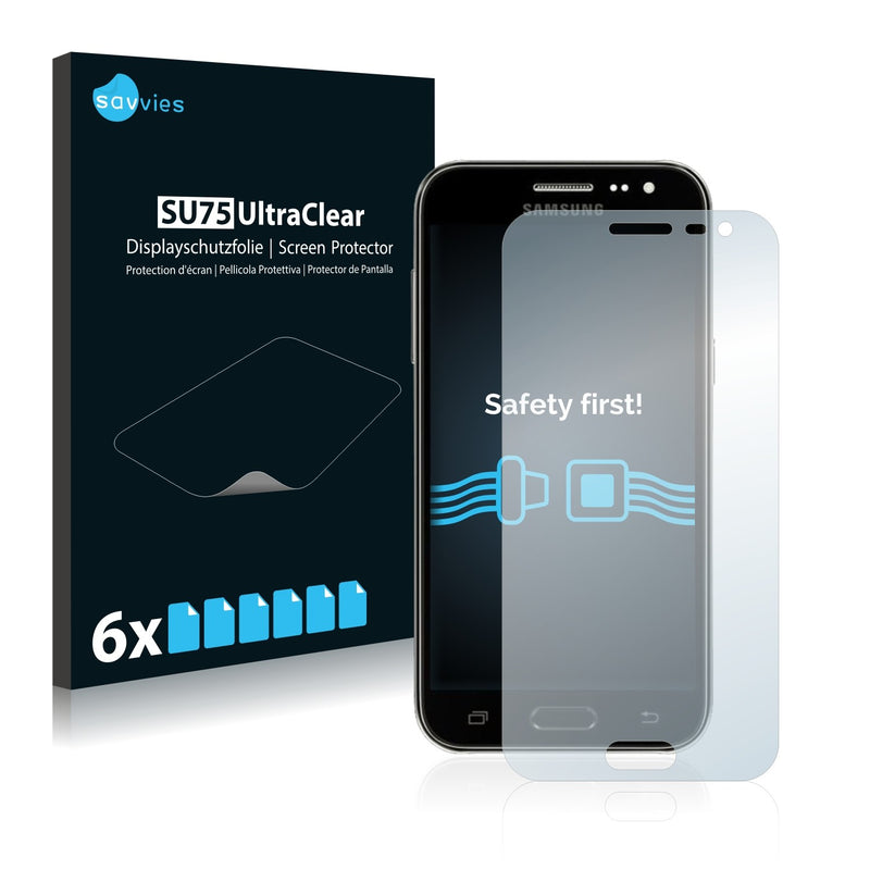 6x Savvies SU75 Screen Protector for Samsung Galaxy J2