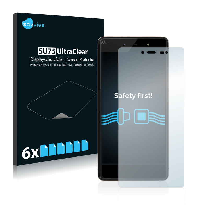 6x Savvies SU75 Screen Protector for Wiko Fever 4G