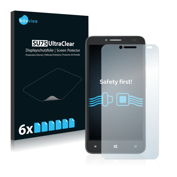 6x Savvies SU75 Screen Protector for Alcatel One Touch Fierce XL