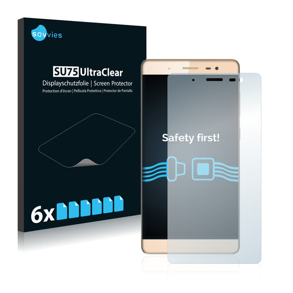 6x Savvies SU75 Screen Protector for ZTE Axon Max