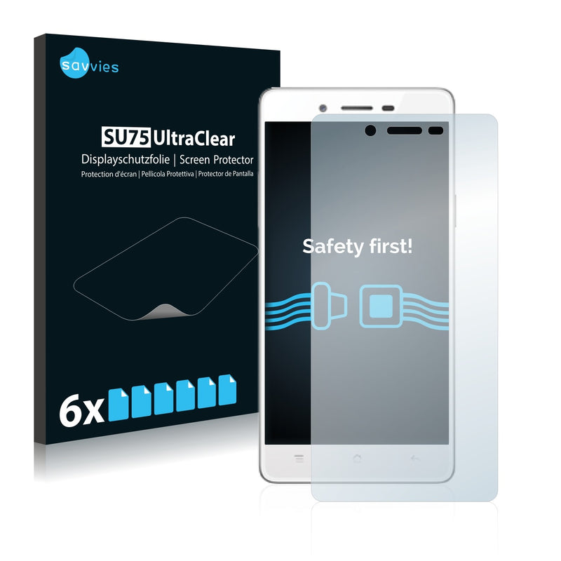 6x Savvies SU75 Screen Protector for Oppo A51