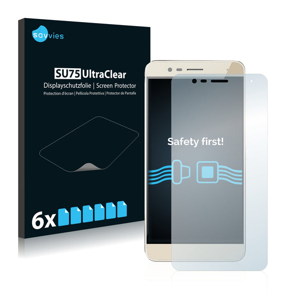 6x Savvies SU75 Screen Protector for Mobiistar Prime X Grand