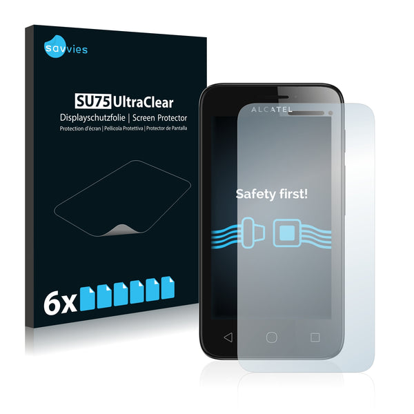 6x Savvies SU75 Screen Protector for Alcatel One Touch Pixi First