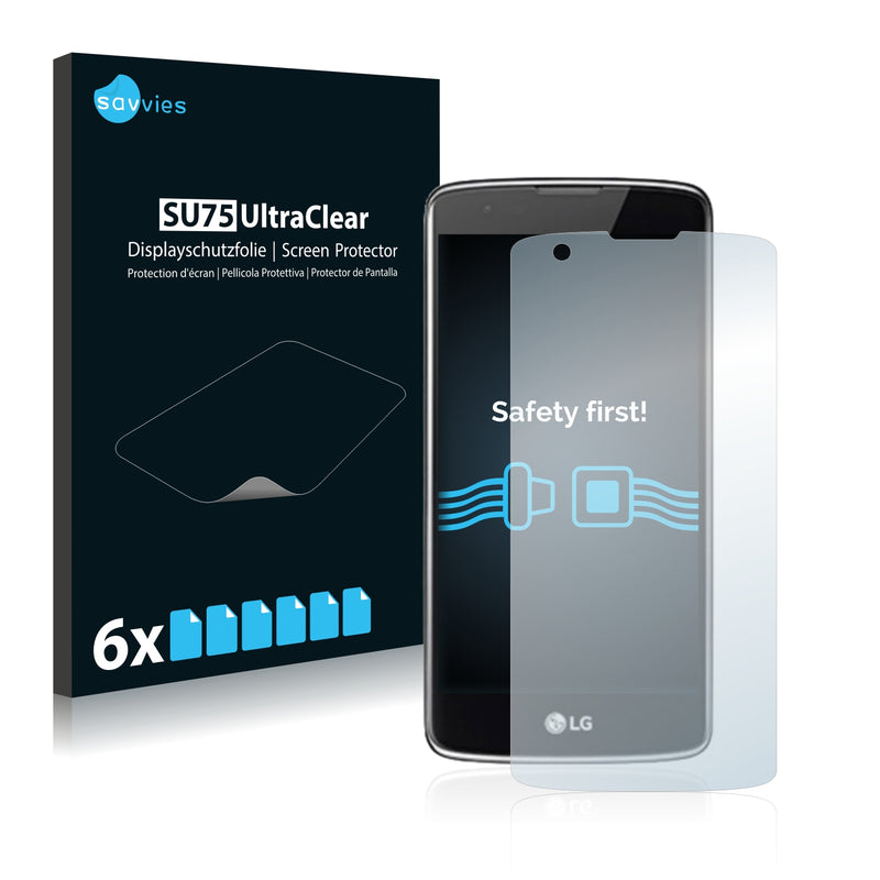 6x Savvies SU75 Screen Protector for LG K8 2016