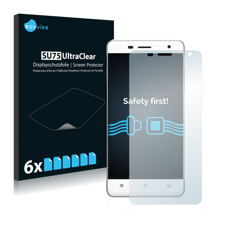 6x Savvies SU75 Screen Protector for Oukitel K4000 Pro