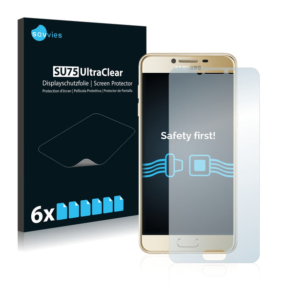 6x Savvies SU75 Screen Protector for Samsung Galaxy C7