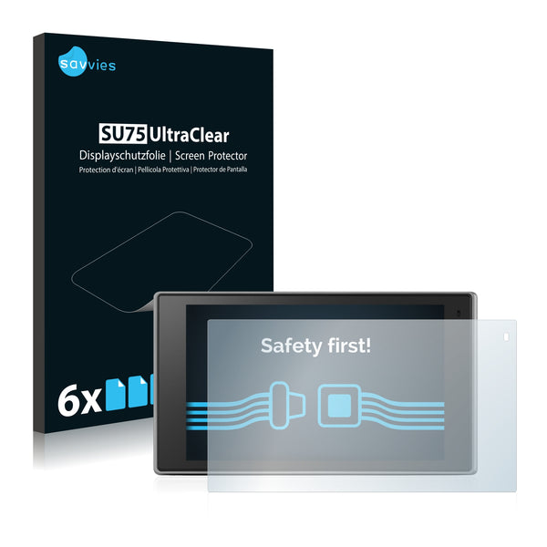 6x Savvies SU75 Screen Protector for Garmin DriveLuxe 50 LMT-D