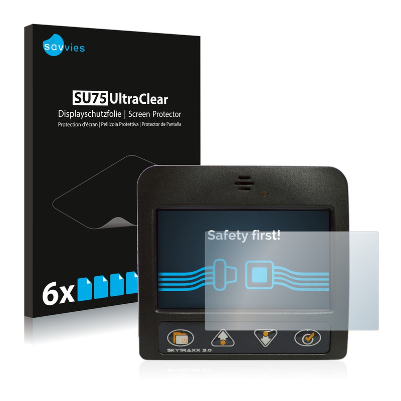6x Savvies SU75 Screen Protector for Skytraxx 3.0 Vario