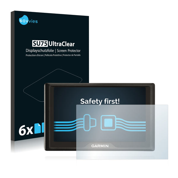 6x Savvies SU75 Screen Protector for Garmin Drive 60 LMT