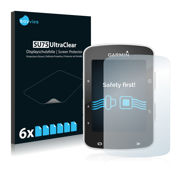 6x Savvies SU75 Screen Protector for Garmin Edge 820