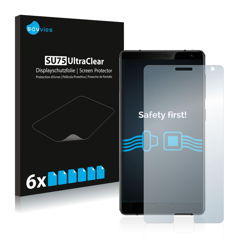 6x Savvies SU75 Screen Protector for Lenovo ZUK Edge