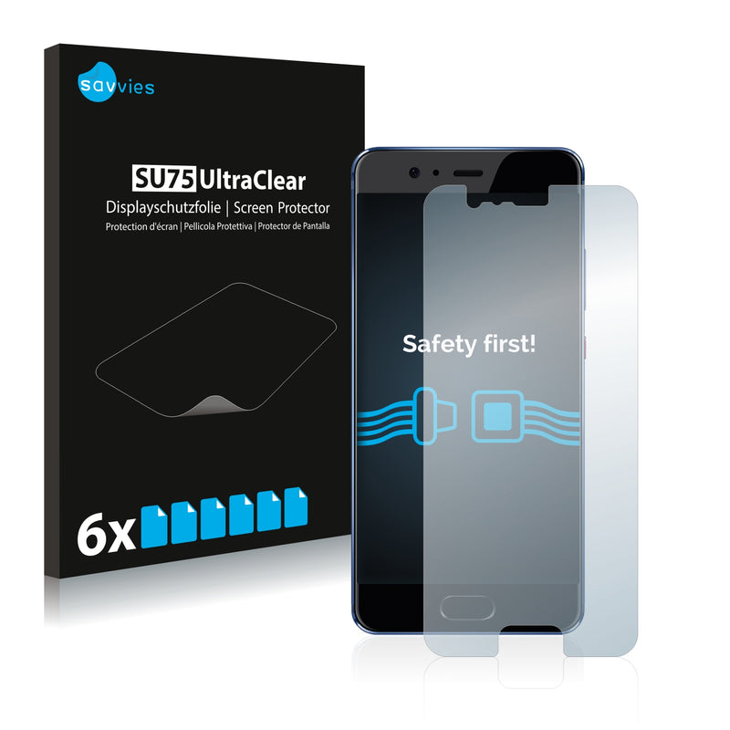 6x Savvies SU75 Screen Protector for Huawei P10