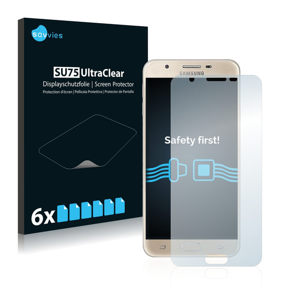 6x Savvies SU75 Screen Protector for Samsung Galaxy J5 Prime