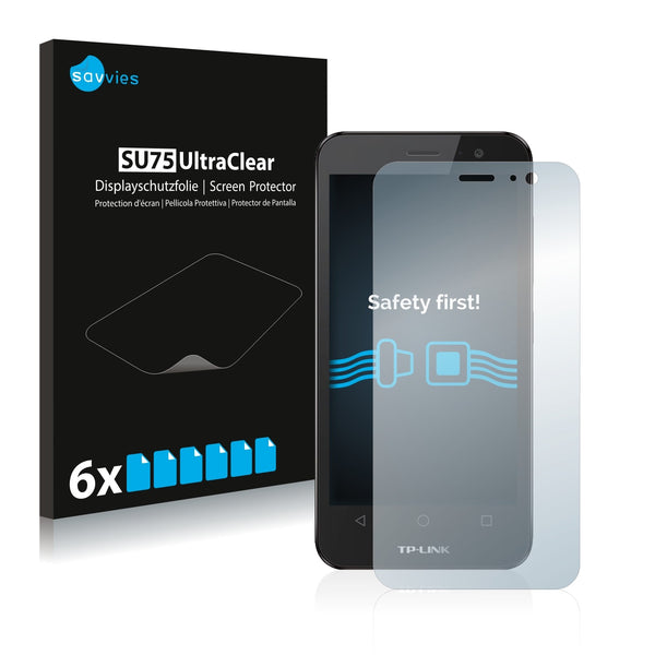 6x Savvies SU75 Screen Protector for TP-Link Neffos Y5L