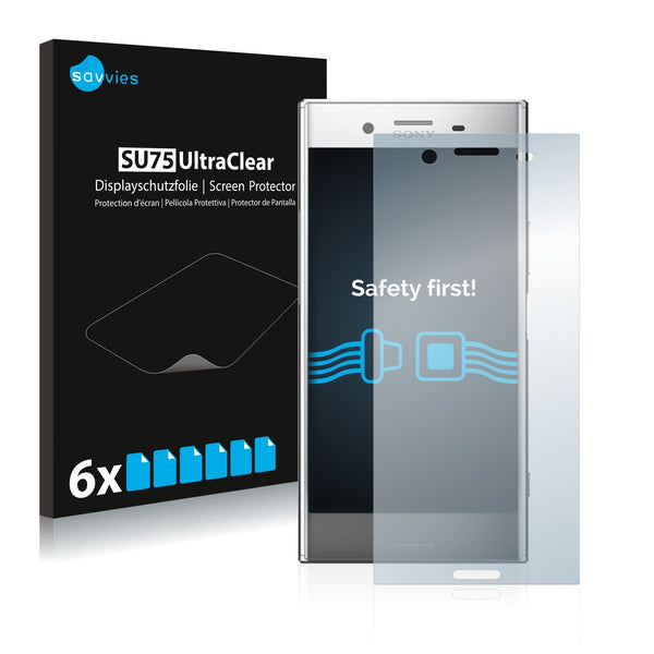 6x Savvies SU75 Screen Protector for Sony Xperia XZ Premium