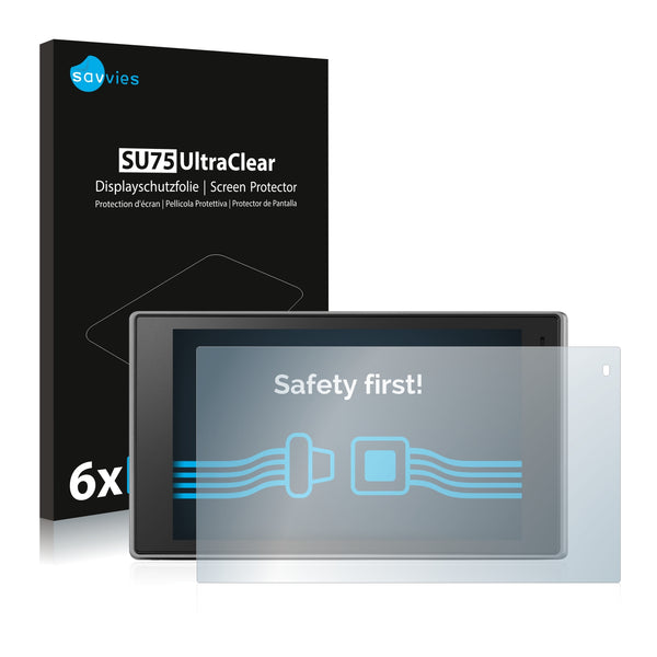 6x Savvies SU75 Screen Protector for Garmin DriveLuxe 51 LMT-S
