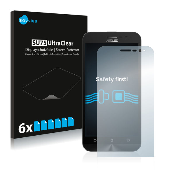 6x Savvies SU75 Screen Protector for Asus ZenFone Go ZB500KL