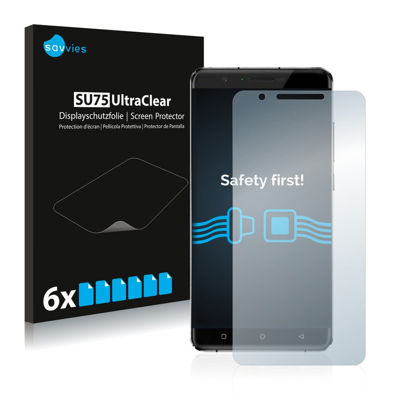 6x Savvies SU75 Screen Protector for Oukitel U16 Max