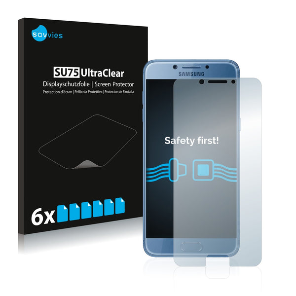 6x Savvies SU75 Screen Protector for Samsung Galaxy C5 Pro