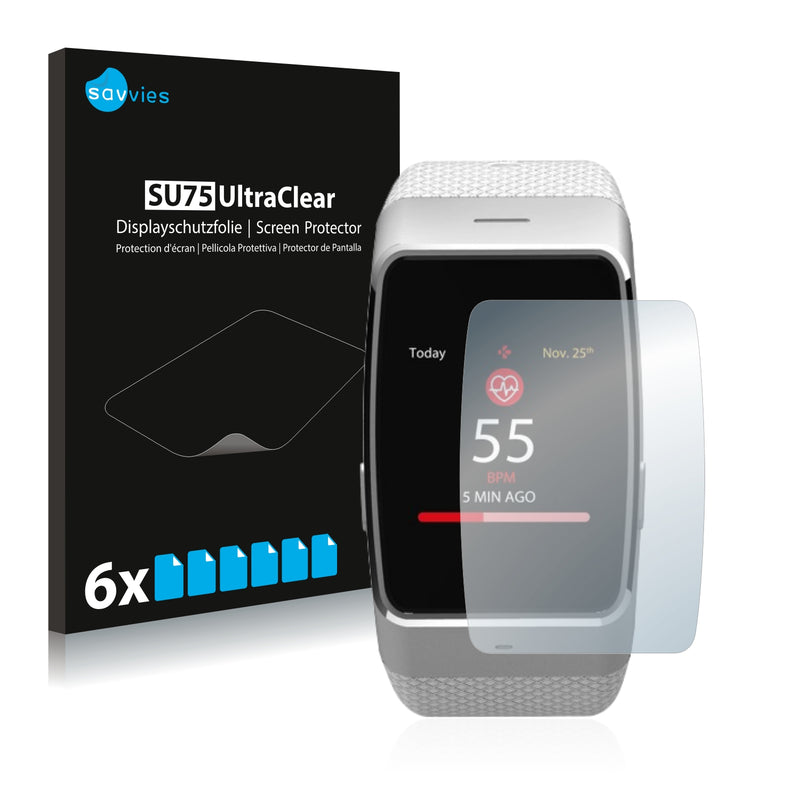 6x Savvies SU75 Screen Protector for MyKronoz ZeWatch 4 HR