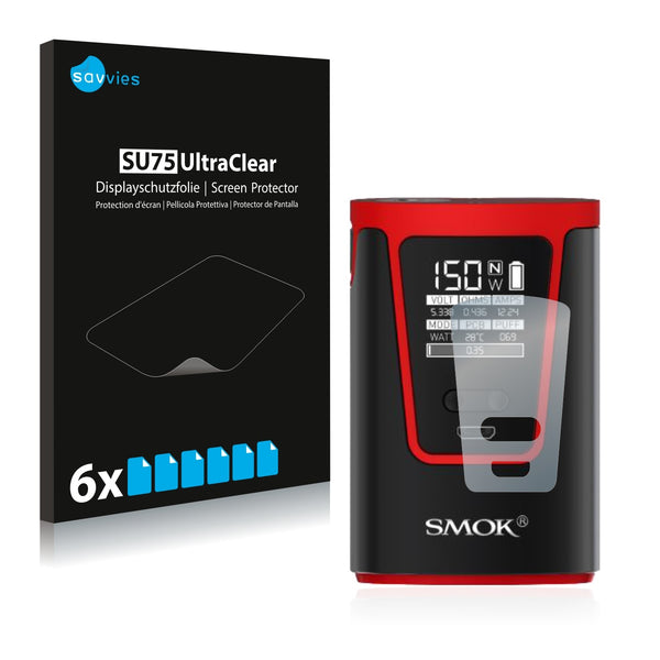 6x Savvies SU75 Screen Protector for Smok G150