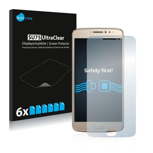 6x Savvies SU75 Screen Protector for Motorola Moto E4 Plus