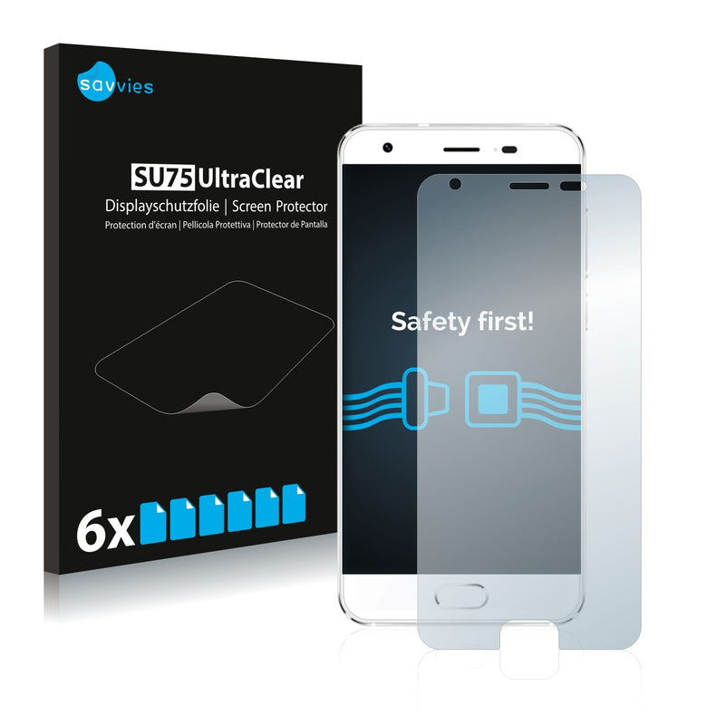 6x Savvies SU75 Screen Protector for Oukitel K4000 Plus