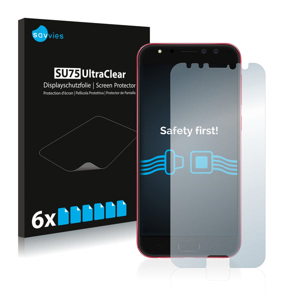 6x Savvies SU75 Screen Protector for Asus ZenFone 4 Selfie Pro ZD552KL