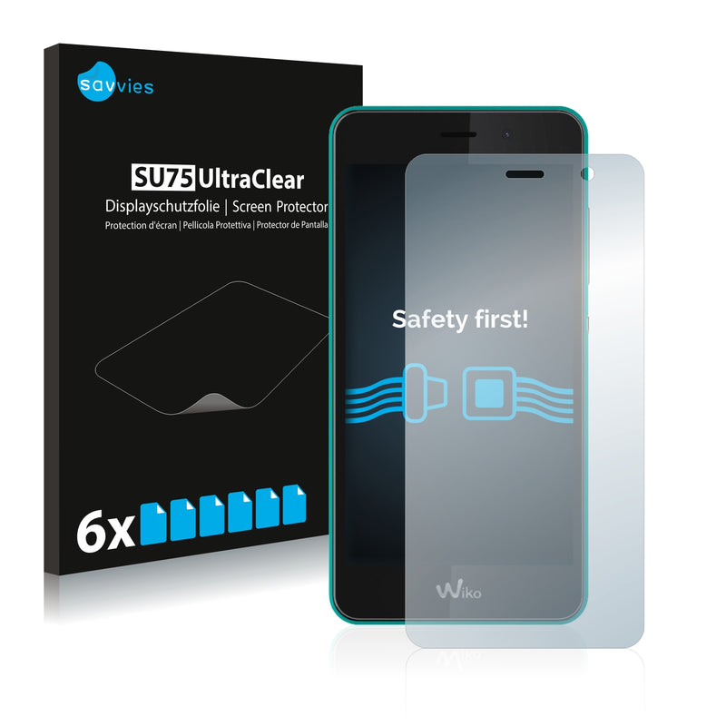 6x Savvies SU75 Screen Protector for Wiko Tommy 2